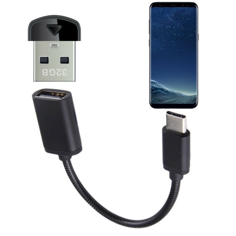 New Braided USB 3.1 Type C Male to USB 2.0 Type A Female OTG Data Adapter Cable gallery