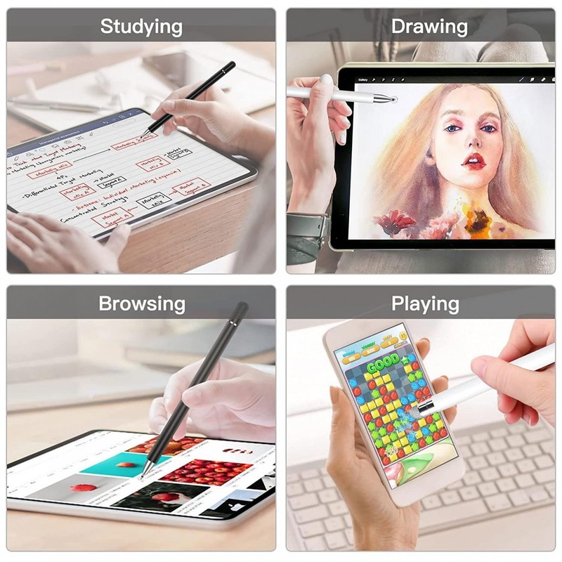 STYLUS TOUCH SCREEN PEN FIBER TIP ALUMINUM LIGHTWEIGHT for PHONES gallery