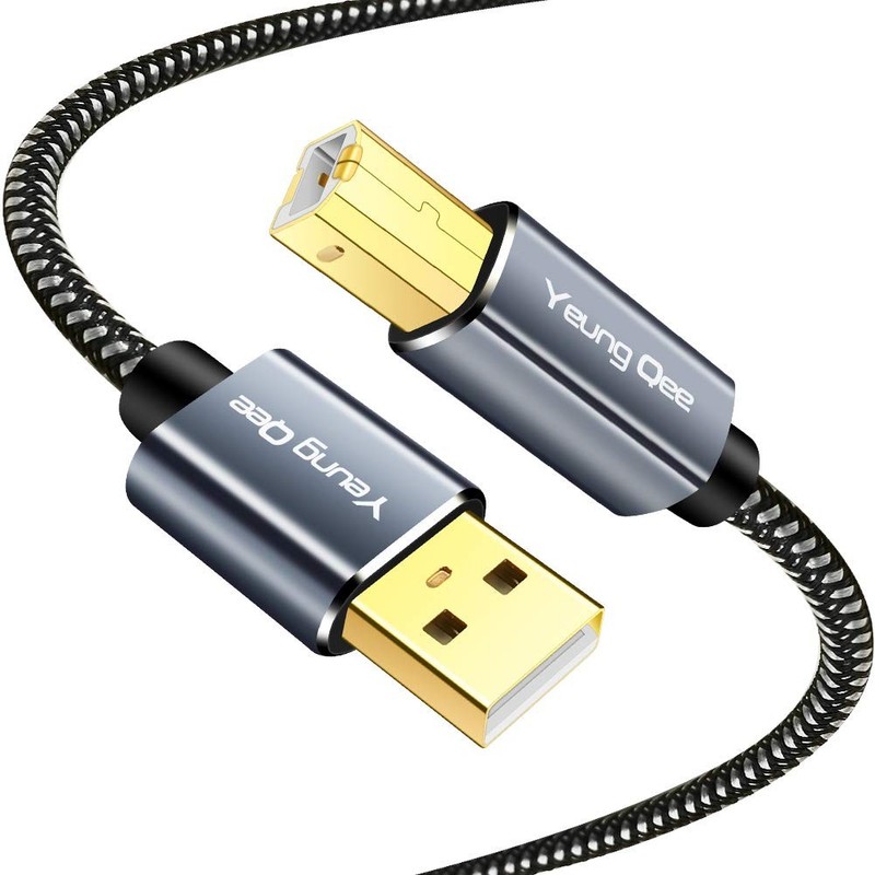 Printer Cable 12 ft,USB Printer Cable High Speed USB 2.0 A Male to Type B Mal…