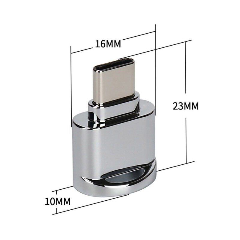 CY 2pcs USB2.0 Type C to Micro SD SDXC TF Card Reader Adapter for Macbook&Phone gallery