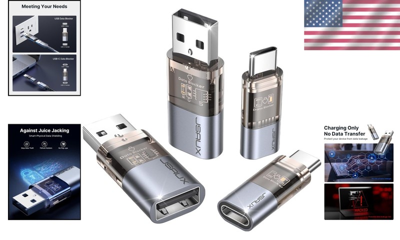 Data Blocker 4-Pack - Safe Charging for iPhone & Samsung gallery