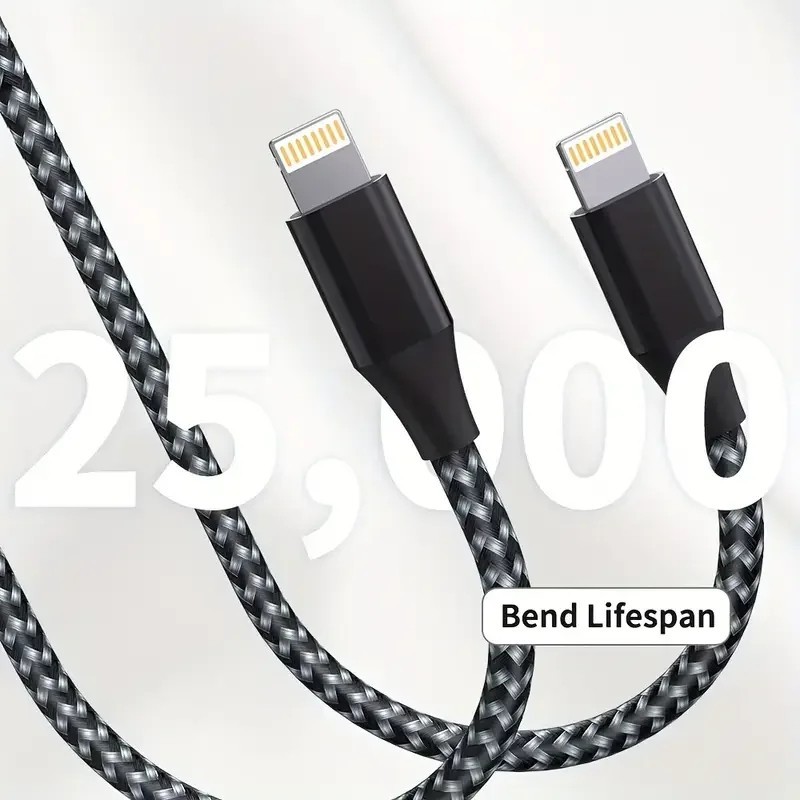 Heavy Duty USB A To Charging Cable For iPhone 14 13 12 X XR Fast Charging Cable gallery