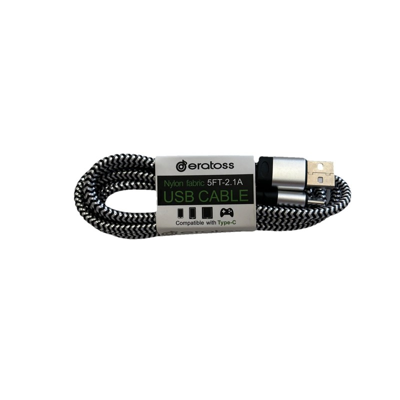 5ft Type-C to USB-A Cable Nylon fabric