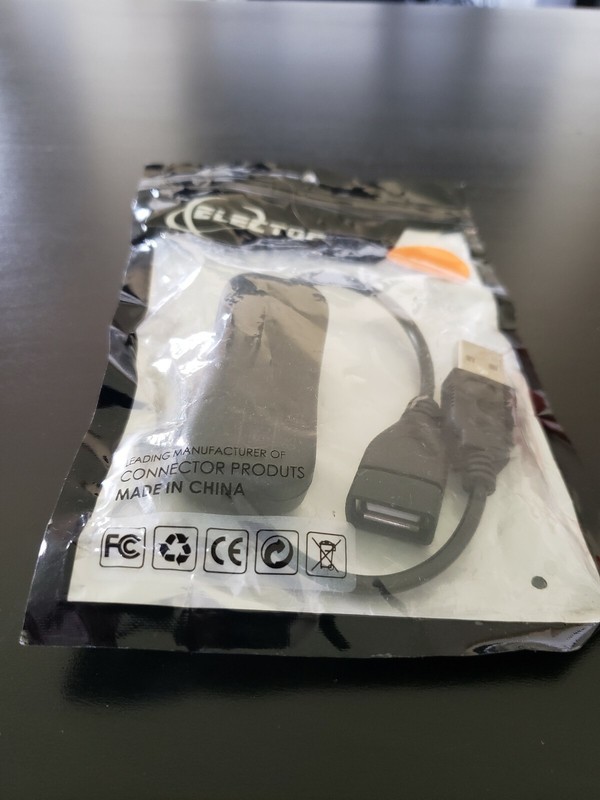 5in Black  USB to USB OTG Host Adapter M/F  USB 