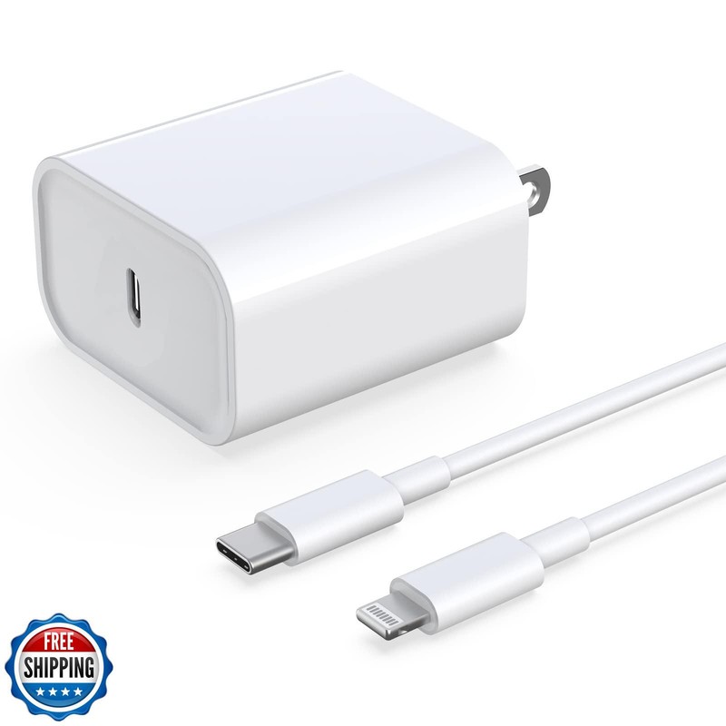 DABUSTAR for iPhone Fast Charger, 20W USB C PD Wall Charger Block Plug with[M