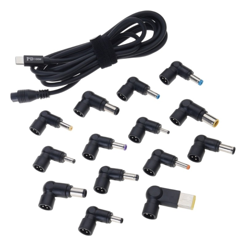 12 Adapters USB C PD100W Charging Cable 20V5A Power Delivery For Laptop Tablets gallery