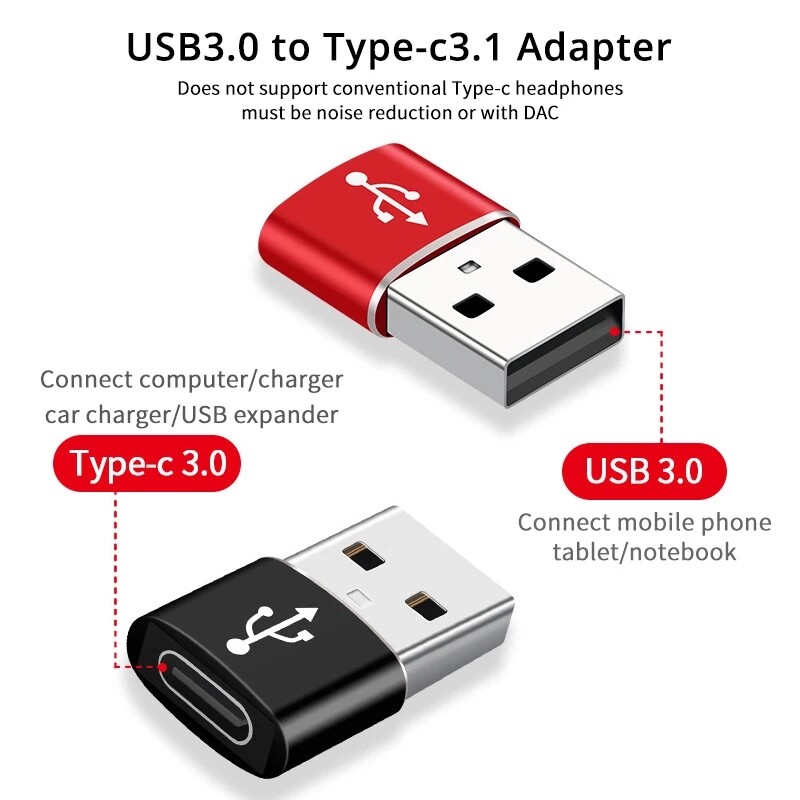 USB to Type C Cable Charger Adapter I Adaptor Suitable for iPhone Android etc gallery