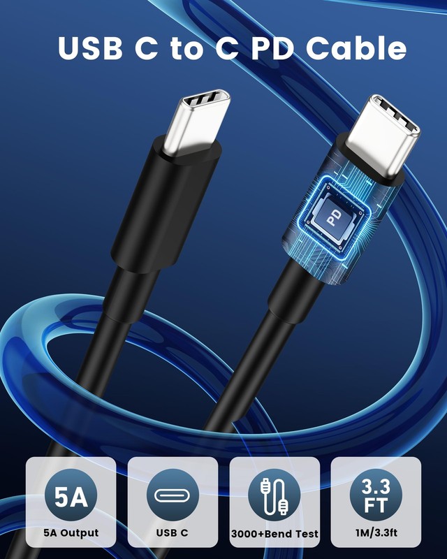67W 3-Port Super Fast Type C Car Charger USB C for Samsung Galaxy S26 Black gallery