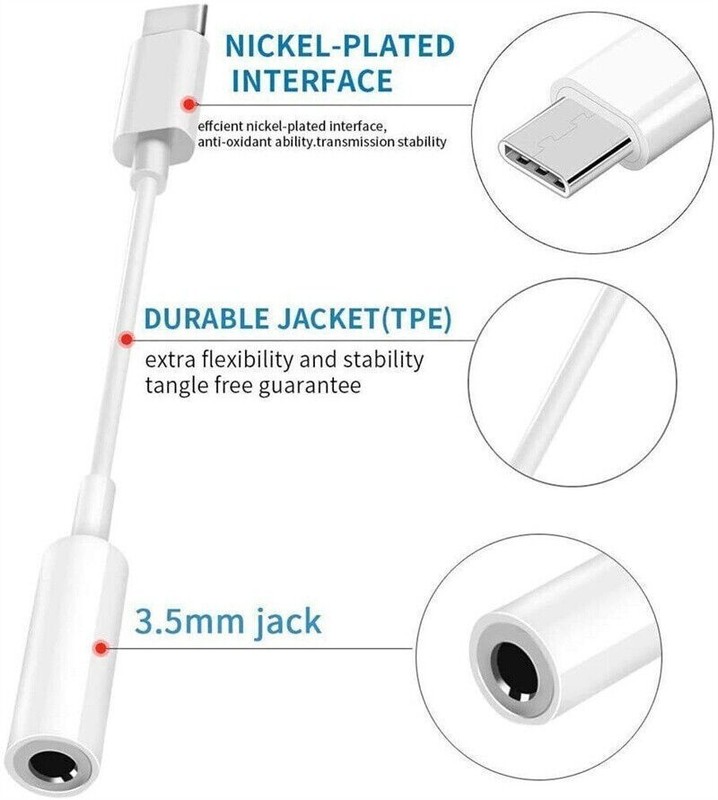 USB Type C to 3.5mm Aux Jack Adapter Earphone Dongle Cable For iPhone 15 Pro Max gallery