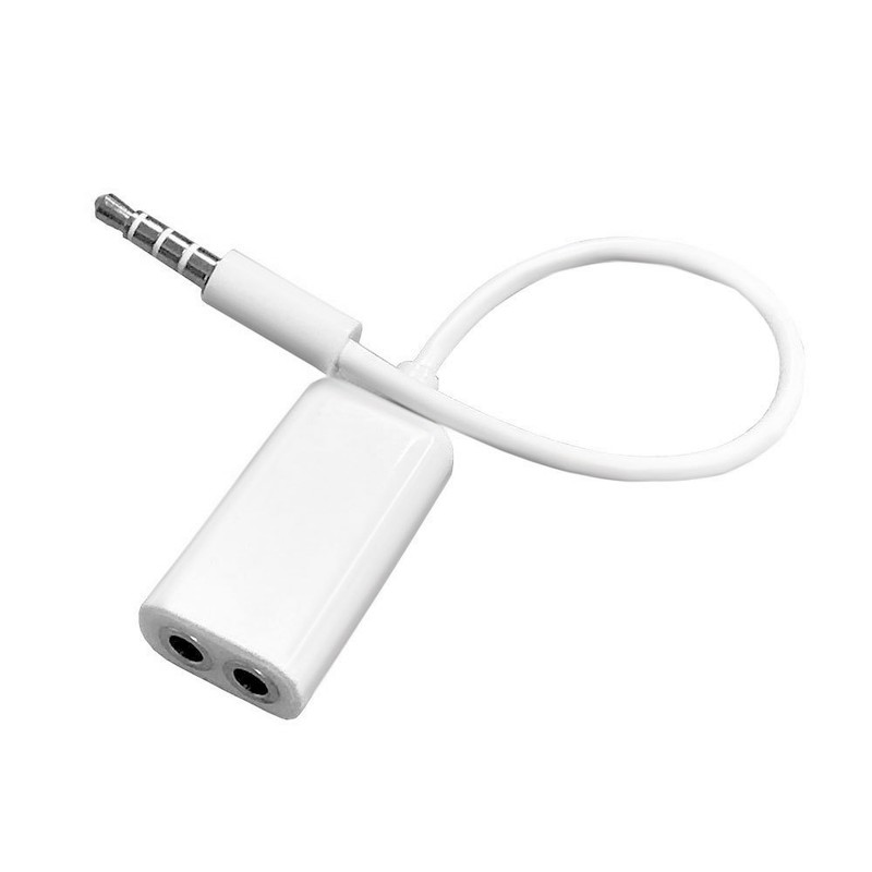 3.5mm Audio Y Splitter Cable Male to Dual Female Adapter For iPhone 6 6+ 6S 6S+ gallery