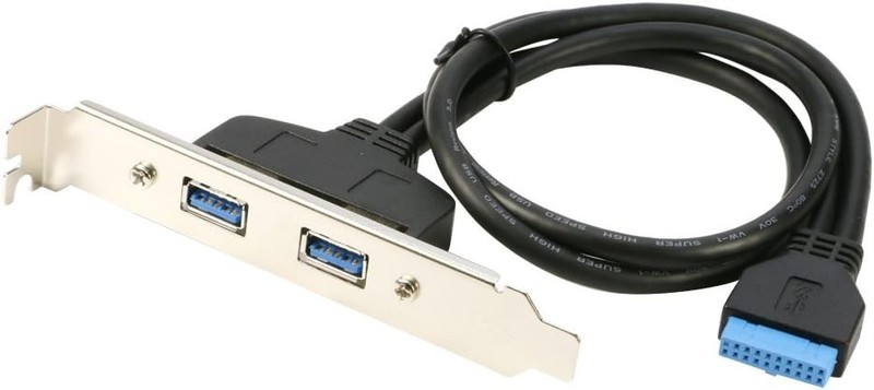 USB 3.0 Back Panel Cable Adapter for Motherboard 20pin Header