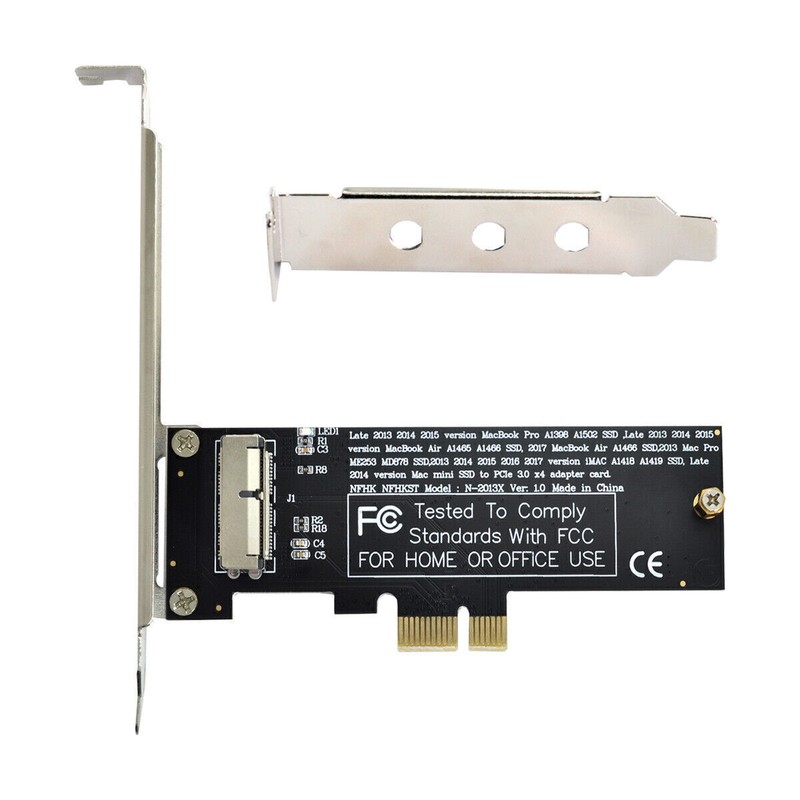 NFHK PCI Express PCI-E 1X to 12+16Pin 2013-2017 Mac Pro Air SSD Convert SATA gallery
