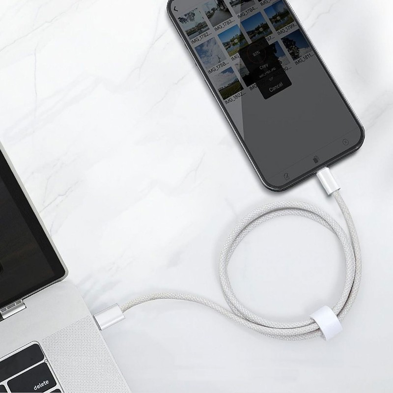 2-Pack 5FT USB C to USB C Woven Charging Cable for iPhone 15/16/17, AirPods Pro, gallery