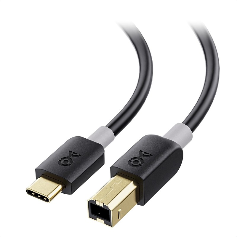 USB B to USB C Cable 3.3ft Black USB C to USB B Cable MIDI to USBC