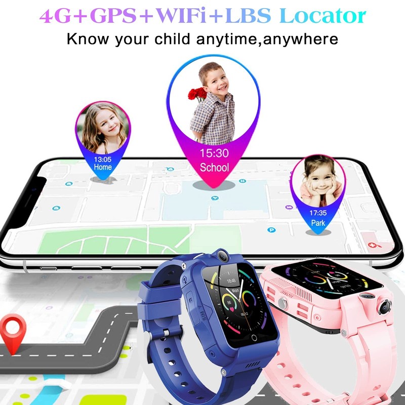 , 4G GPS Tracker with WiFi, SMS, , Voice Video Chat, Bluetooth, Alarm, Pedome... gallery