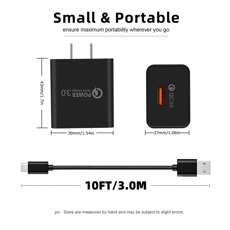 10FT USB C Charging Cable 20W Fast Charge Cord for Moto G Play, Power, Stylus, E gallery