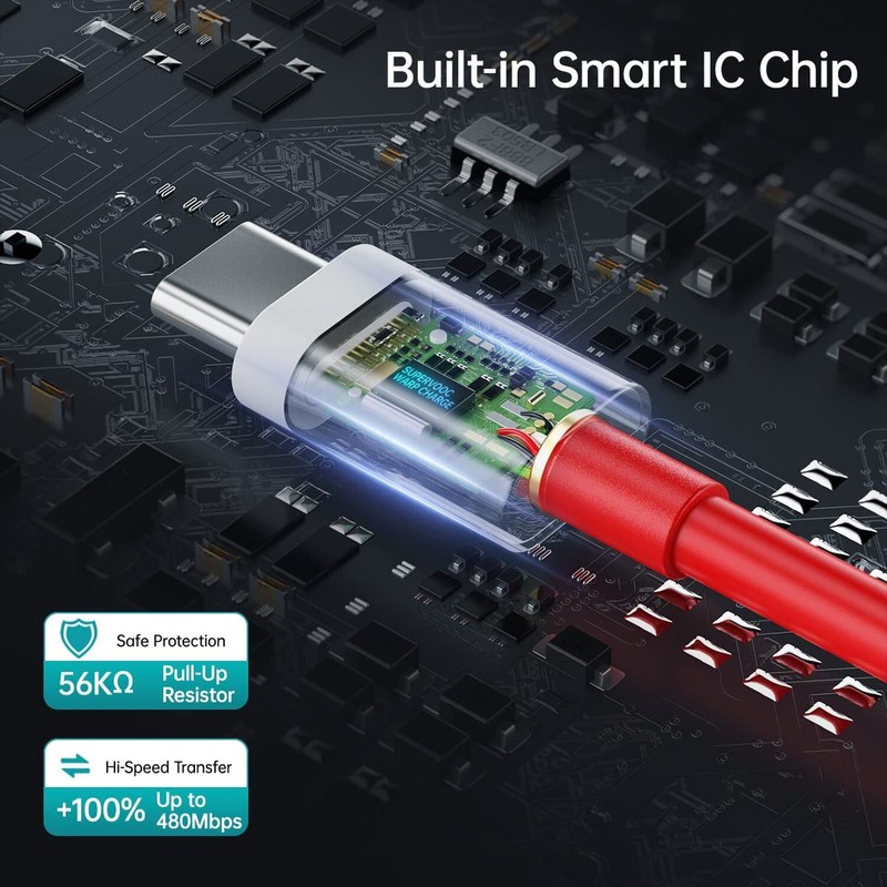 7.3A for Oneplus Charging Cable Type C,Warp Charger SuperVooc Fast Charge Cab... gallery