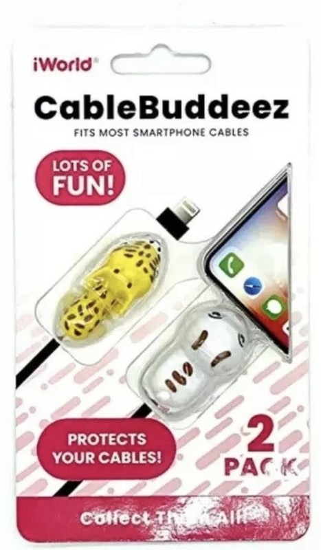 New 2 Pack Cable Buddeez-Assorted Styles