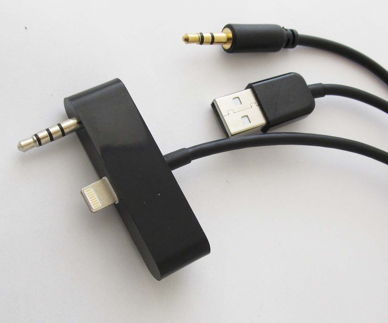 1 set 1.2M 4ft USB 3.5mm Music Interface AUX Input Cable for Ipod Iphone 5/5S/5C gallery