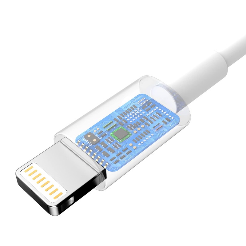 Nebite USB C to Lightning Cable 2Pack 3FT [MFi Certified], 2P3FT, White gallery