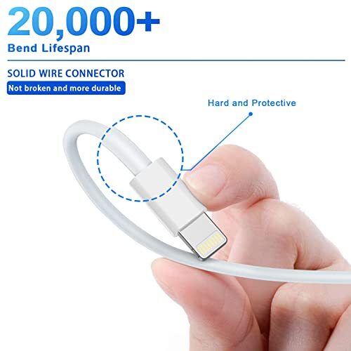 3 Pack Cables de carga rápida de 6 pies para iPhone iPhone 13 12 11 Pro Max gallery