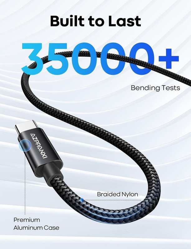 20FT Fast Charging USB C Cable 2-Pack - Nylon, Tangle-Free Design gallery