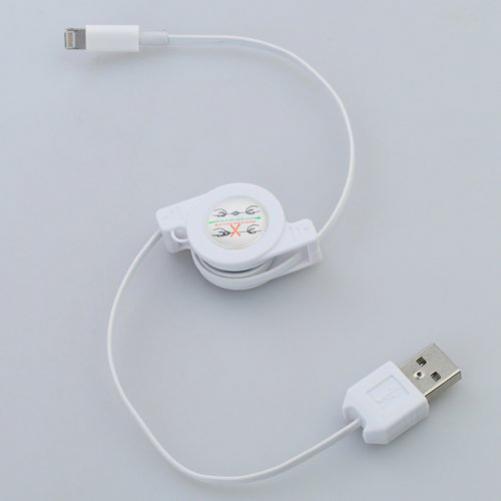 For iPhone 11 12 13 PRO MAX XS SE - USB CABLE RETRACTABLE CHARGER POWER CORD gallery