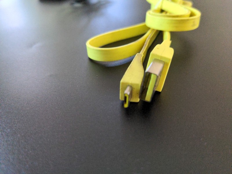 4 ft. Micro USB Cable Yellow Flat gallery
