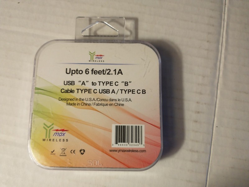 Lot of 3 Type-C USB Cable - 6 foot New In Package Compatible With iOS & Android gallery