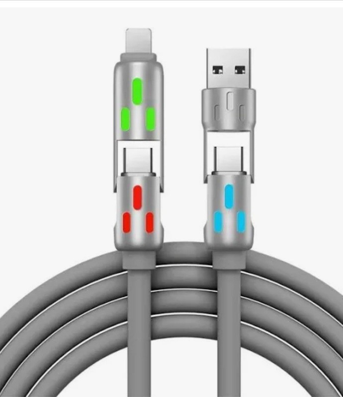 4 in 1 Multi-USB Charging Cable - MAX 240W Fast Charging/With USB A+ Type-C 6ft gallery