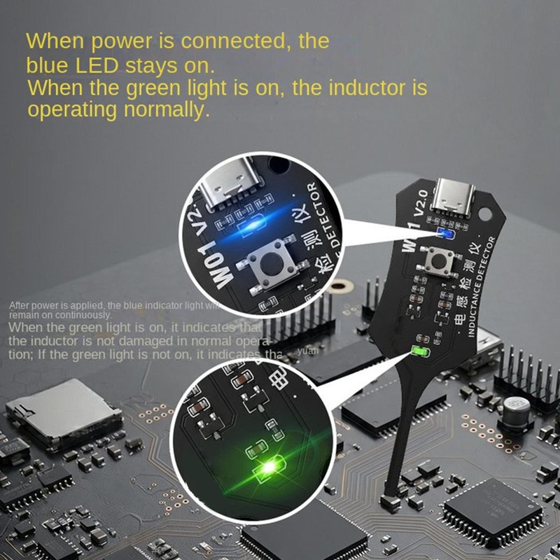 Circuit Board Inductor Tester Inductor Detector Tool Diagnostic Device gallery