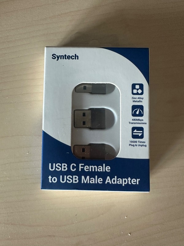 Syntech USB‑C to USB‑A Adapters (3‑Pack)