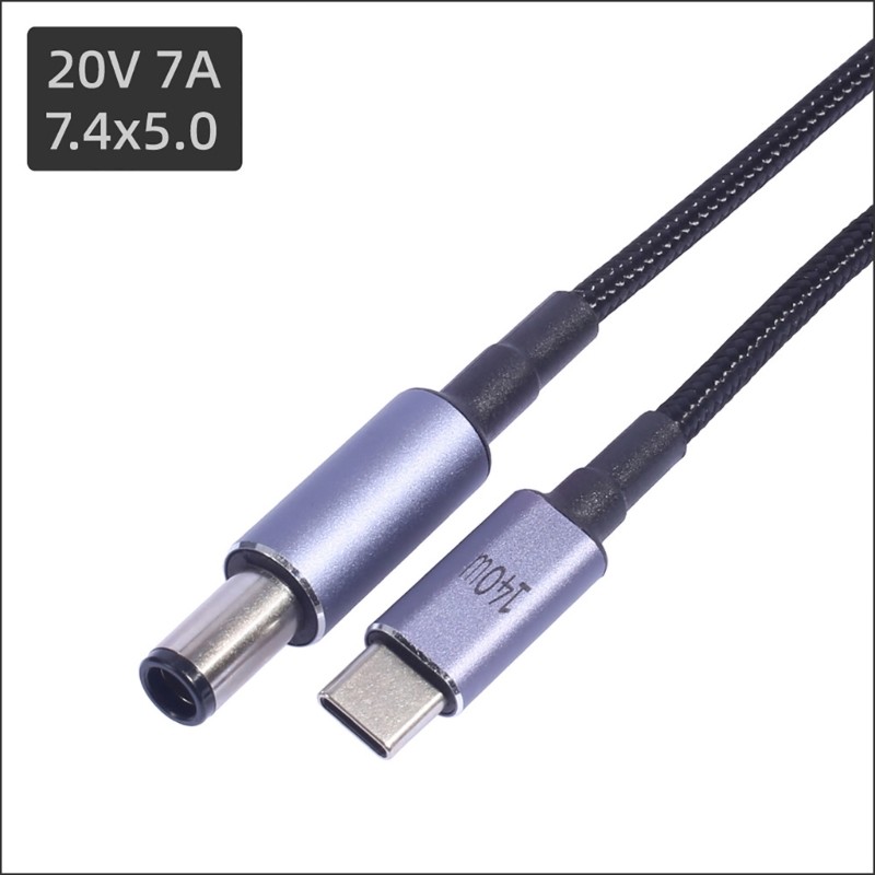 Efficient PD140W Computer Charging Cable Deceive Wire for Fast Power Delivery gallery