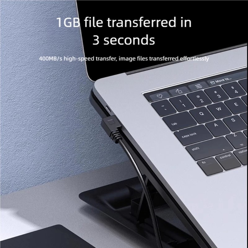 5Gbps Short Data Cable Nylon Elbow USB3.0 to Type C Fast Charging Cable for gallery