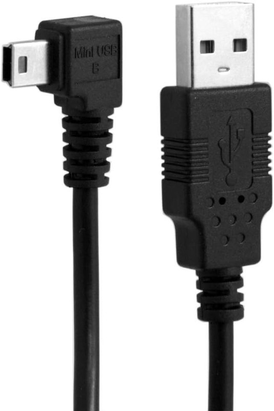 Mini USB Cable USB 2.0 Male to Mini USB 5 Pin Male 90 Degree Left Angled Chargin gallery