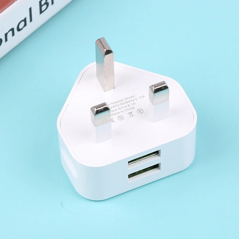 Universal UK Plug 3 Pin Wall Charger Adapter With 1/2 USB Ports Charging Chargin gallery