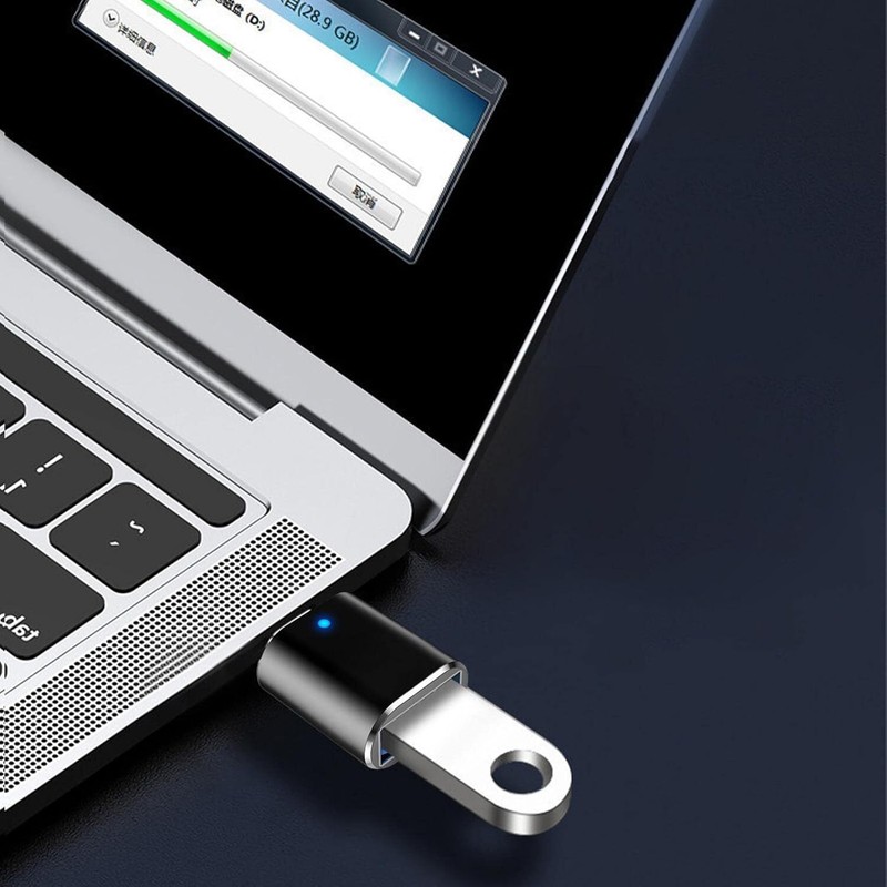 LED USB-C 3.1 Male to USBA Female Adapter Converter OTG Type C Android Phone LOT gallery