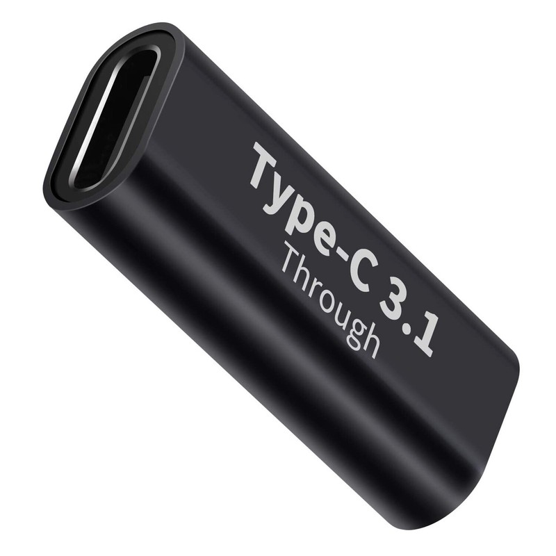 1x USB Type C 3.1 Coupler Female to Female Adapter Extender Data 10Gbps Charging
