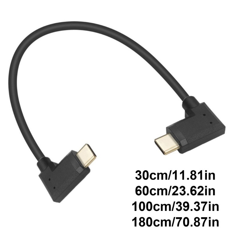Type C Male to Male Right Angle Charger Cord 10Gbps Data Transfer Connector gallery