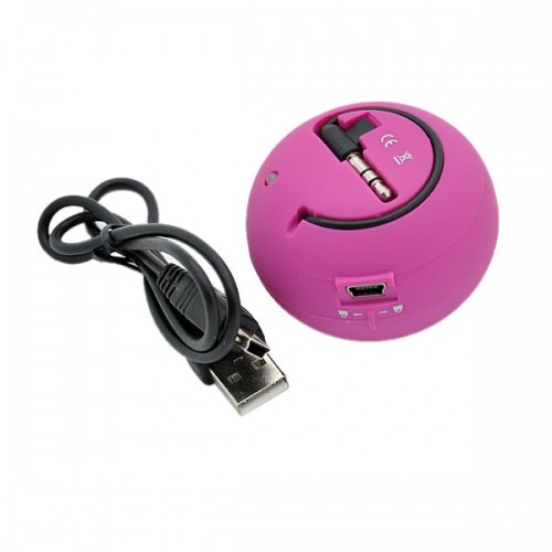 Wired Speaker Portable Audio Multimedia Rechargeable Pink for Cell Phones gallery