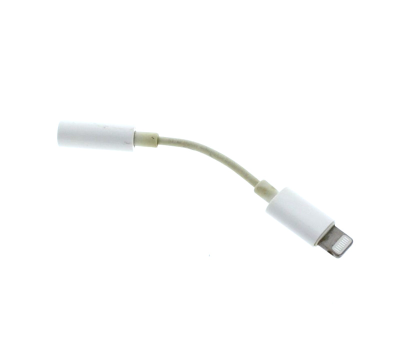 OEM Apple 8 Pin Connector to Headphone 3.5mm Jack Adapter - White MMX62AM/A gallery