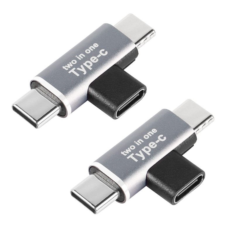 2 in 1 USB C Charging Power Splitter Adapter C 1 Female to 2 Male T-Charging ...