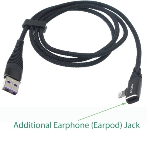For iPhone 11 12 13 14 iPad 2-in-1 USB Cable Earphone Jack Earpod Headphone Port gallery