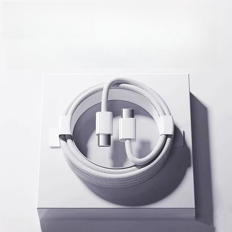 Braided C-TYPE-C (WHITE) Charging Data SYNC Charger Cable Cord Fast Ship gallery