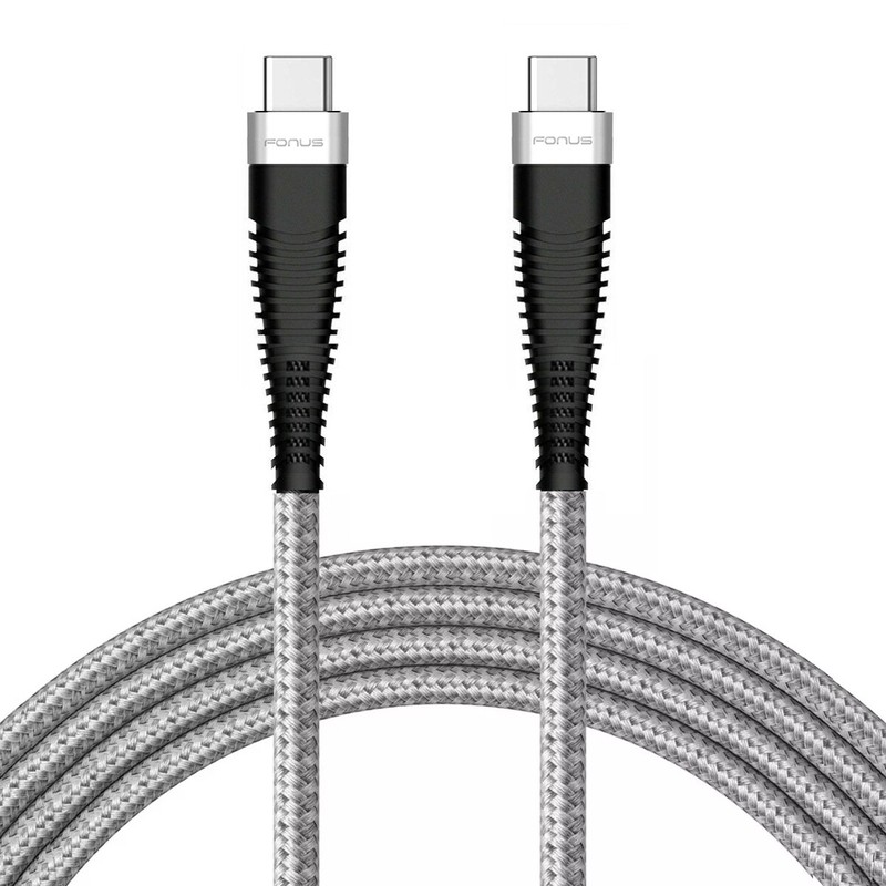 Type-C to USB-C 6ft PD Cable Fast Charger Cord Power Wire for Phones Tablets