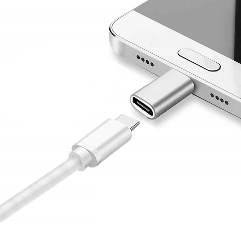 Gray Adapter Charger And Sync Type C Socket For IPHONE, 8 gallery