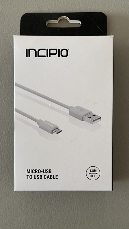 INCIPIO Micro-USB to USB Cable 1.8M 6FT - Gray gallery