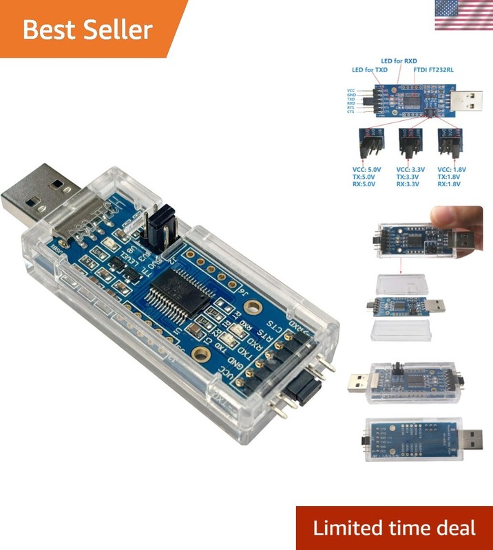 Versatile USB to TTL Adapter for EEPROM, Routers & Firmware – FT232RL Inside