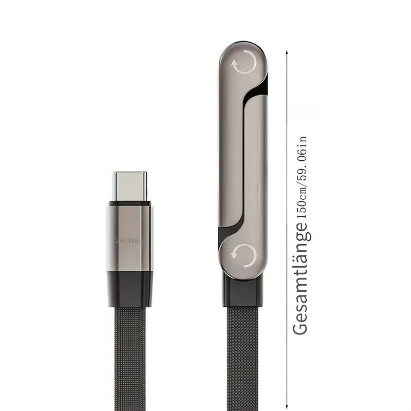 2in1 Phone Charger & Data Cable 240W Foldable Stand fits CellPhone Tablet Laptop gallery