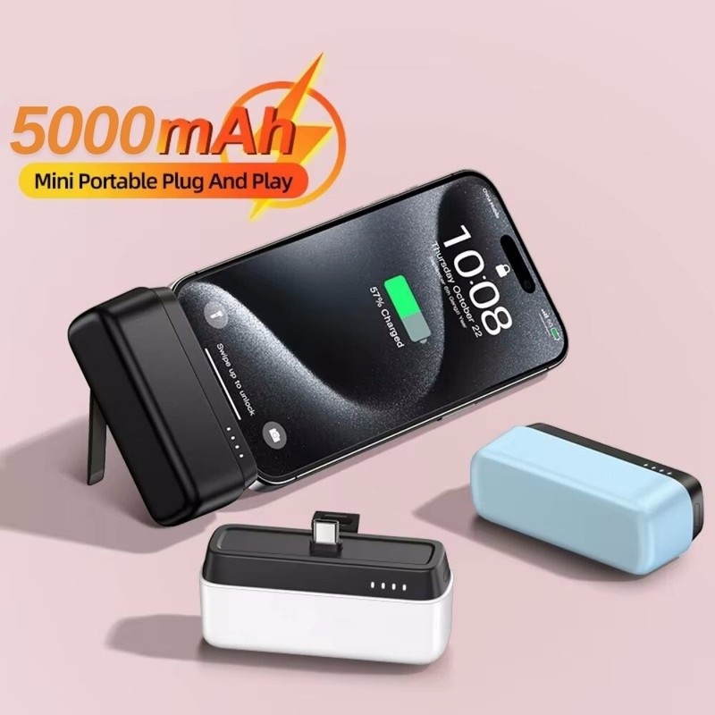 5000mAh Portable Fast Charger Mini Power Bank External Battery For iPhone Type-C